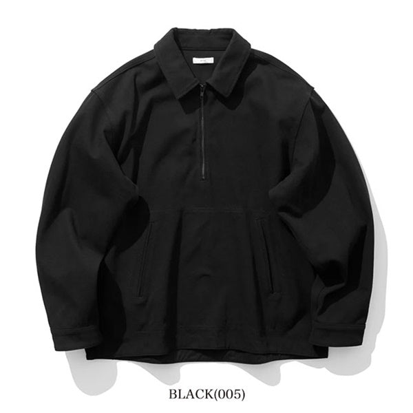 ATON エイトン コットンツイル ハーフジップジャケット BLAGLM0104