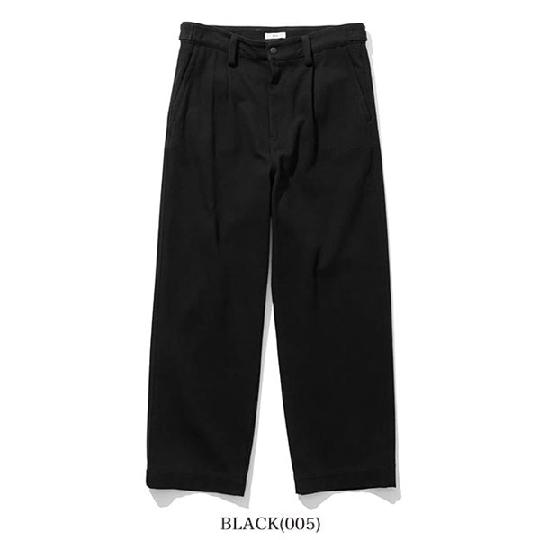 ATON エイトン コットンツイル タックワイドパンツ PRAGLM0104