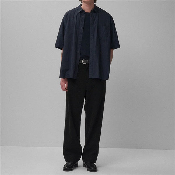 ATON エイトン コットンツイル タックワイドパンツ PRAGLM0104