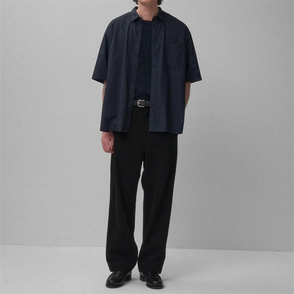 ATON エイトン コットンツイル タックワイドパンツ PRAGLM0104