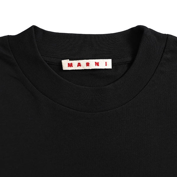 MARNI マルニ オーガニックコットン ロゴTシャツ HUMU0223X6 UTCZ57 **