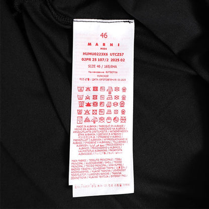 MARNI マルニ オーガニックコットン ロゴTシャツ HUMU0223X6 UTCZ57 **