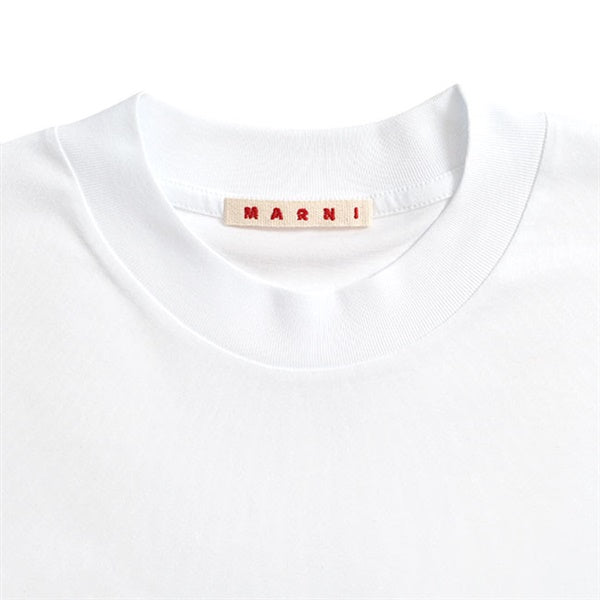 MARNI マルニ オーガニックコットン ロゴTシャツ HUMU0223X6 UTCZ57 **