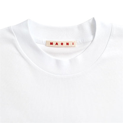 MARNI マルニ オーガニックコットン ロゴTシャツ HUMU0223X6 UTCZ57 **