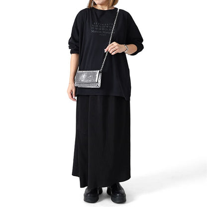 Maison Margiela メゾンマルジェラ ブロークンミラー チェーンウォレット SA3UI0018 P5016 シルバー 長財布 ショルダーポーチ ギフト プレゼント **