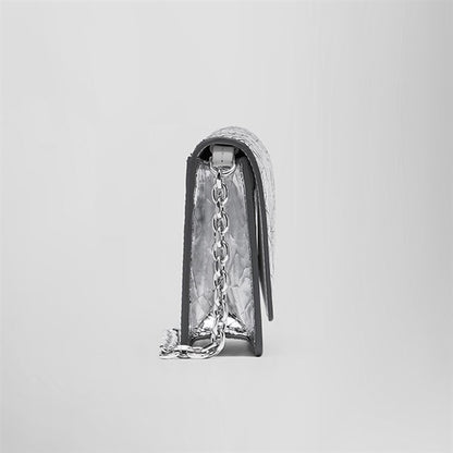 Maison Margiela メゾンマルジェラ ブロークンミラー チェーンウォレット SA3UI0018 P5016 シルバー 長財布 ショルダーポーチ ギフト プレゼント **