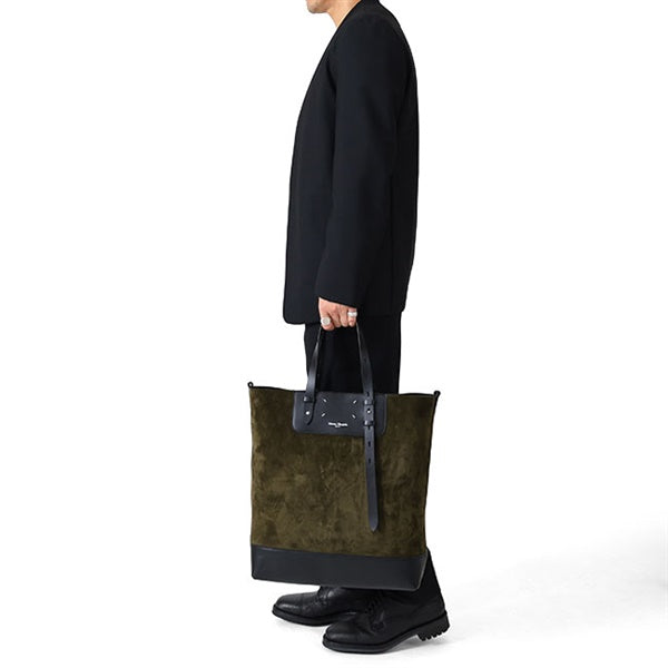 Maison Margiela メゾンマルジェラ スエード×レザー トートバッグ SB1WC0024 P8610 ショルダーバッグ ショッピングバッグ
