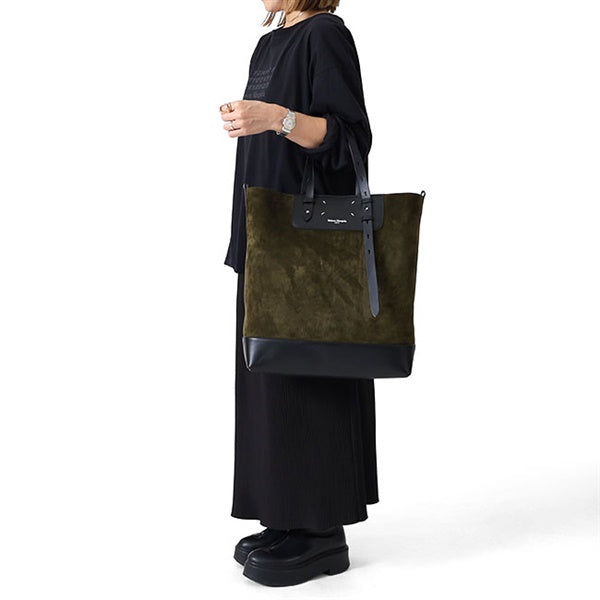 Maison Margiela メゾンマルジェラ スエード×レザー トートバッグ SB1WC0024 P8610 ショルダーバッグ ショッピングバッグ
