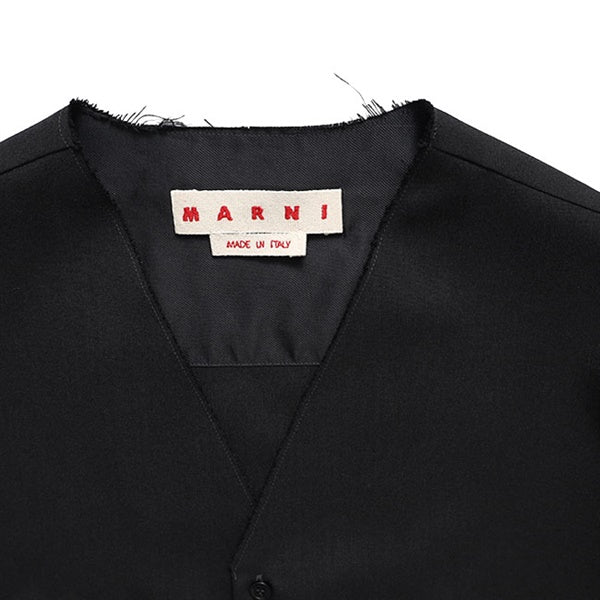 MARNI マルニ トロピカルウール ノーカラー Vネックシャツ CUMU0369A1 TW839 メンズ