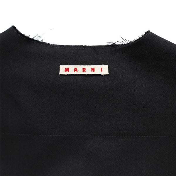 MARNI マルニ トロピカルウール ノーカラー Vネックシャツ CUMU0369A1 TW839 メンズ