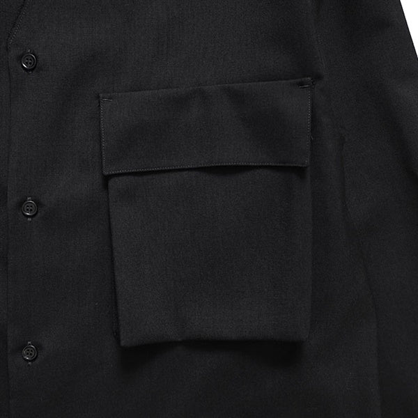 MARNI マルニ トロピカルウール ノーカラー Vネックシャツ CUMU0369A1 TW839 メンズ