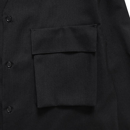 MARNI マルニ トロピカルウール ノーカラー Vネックシャツ CUMU0369A1 TW839 メンズ