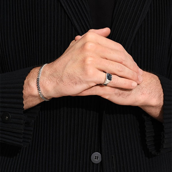 TOMWOOD トムウッド Kay Ring Black Larvikite ケイ リング ブラックラルビカイト リング 101486 **