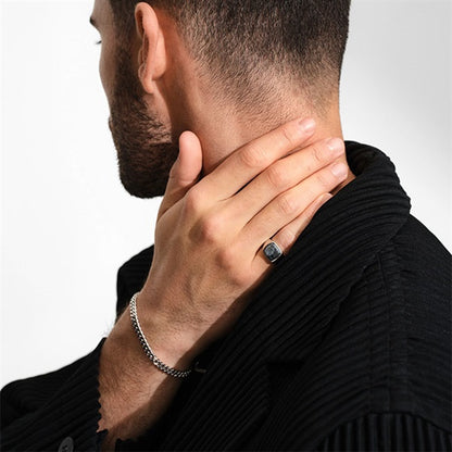 TOMWOOD トムウッド Kay Ring Black Larvikite ケイ リング ブラックラルビカイト リング 101486 **