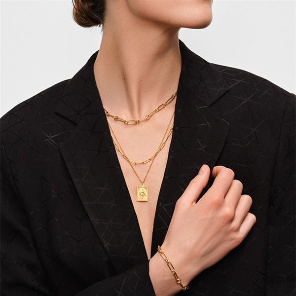 TOMWOOD トムウッド Box Chain Gold -24.5inch ボックスチェーン ゴールド ネックレス 100072 **
