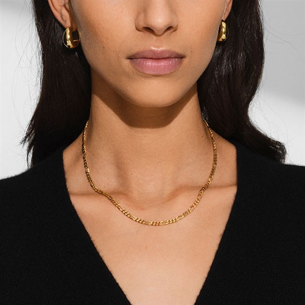 TOMWOOD トムウッド Bo Chain Medium Gold-18inch ボックスチェーン ゴールド ネックレス 101266 **