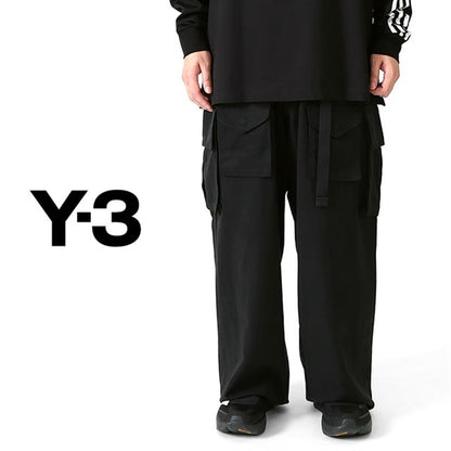 Y-3 ワイスリー ツイル ベルト付き カーゴパンツ JD9799
