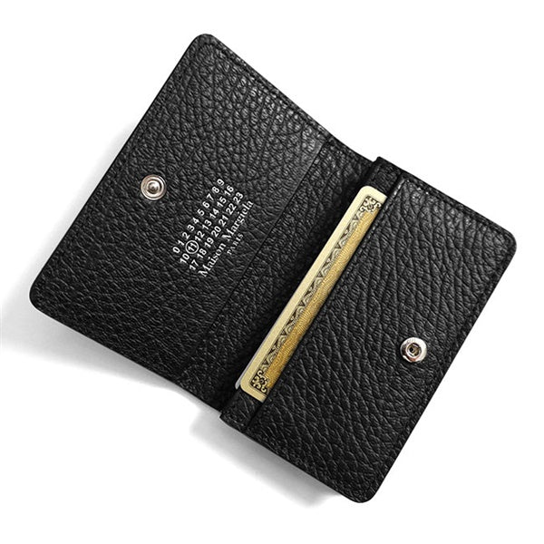 美品 メゾンマルジェラ カードケース SA3VX0008 レザー 名刺入れ Maison Margiela メゾンマルジェラ グレイニーレザー カードケース