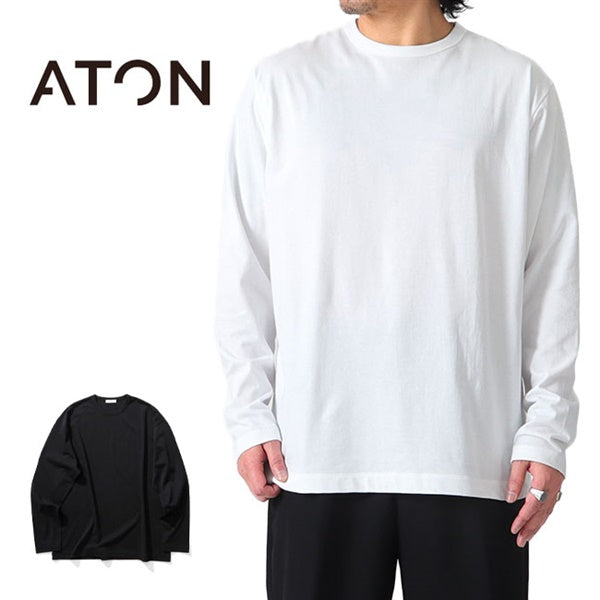 ATON エイトン ドライコットン ロンT 0111
