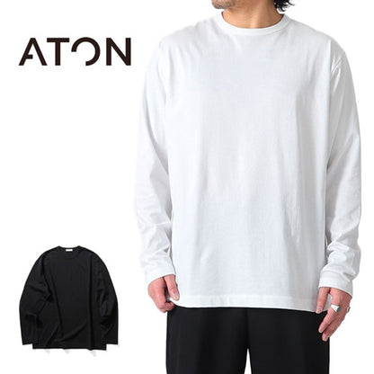 ATON エイトン ドライコットン ロンT 0111