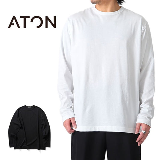 ATON エイトン ドライコットン ロンT 0111