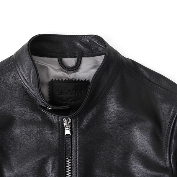 EMMETI エンメティMASSIMO マッシモ カーフレザー シングルライダースジャケット