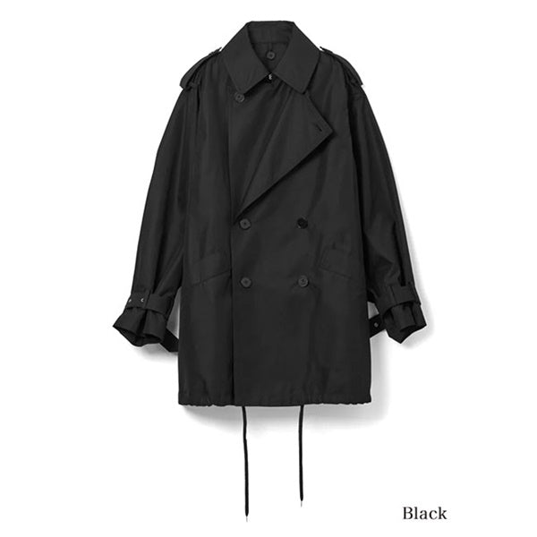 08sircus ゼロエイトサーカス ギザコットン ショート トレンチコート S26SS-OT04