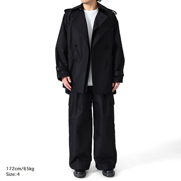 08sircus ゼロエイトサーカス ギザコットン ショート トレンチコート S26SS-OT04