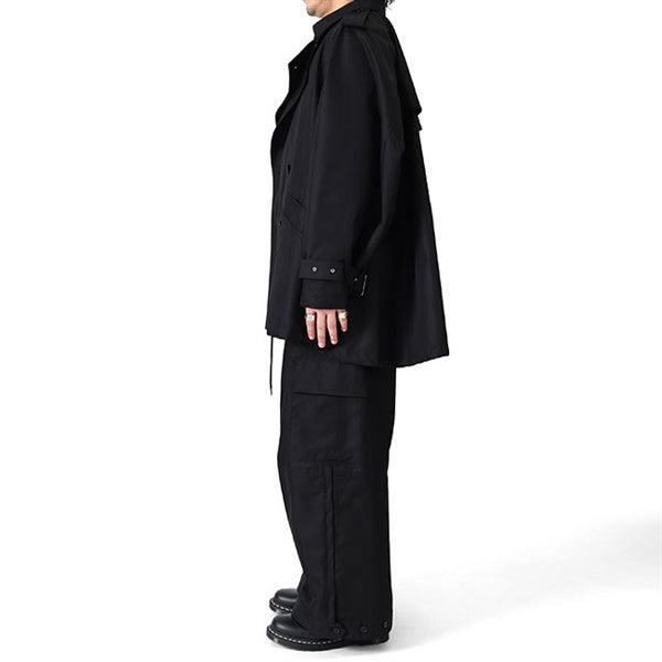 08sircus ゼロエイトサーカス ギザコットン ショート トレンチコート S26SS-OT04