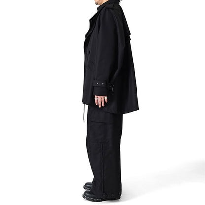 08sircus ゼロエイトサーカス ギザコットン ショート トレンチコート S26SS-OT04