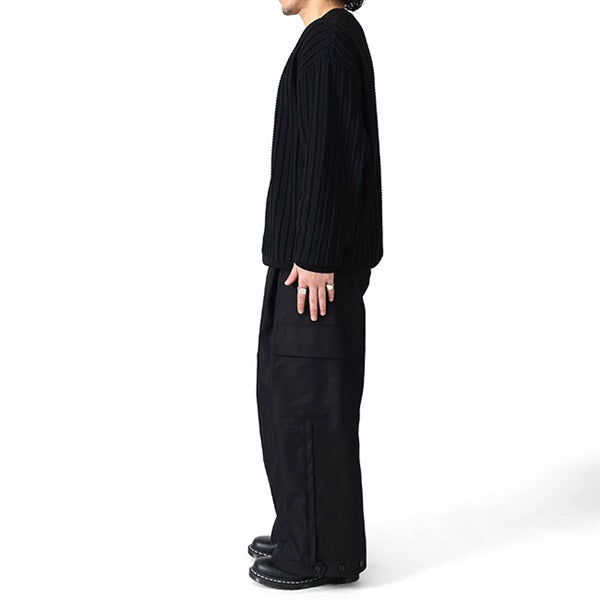 08sircus ゼロエイトサーカス 編み上げ クルーネック セーター S26SS-KN01