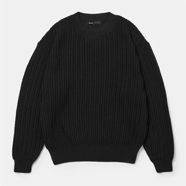 08sircus ゼロエイトサーカス 編み上げ クルーネック セーター S26SS-KN01