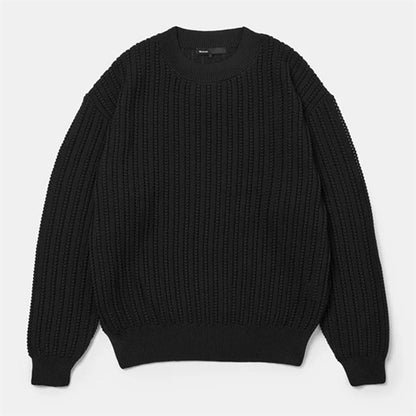 08sircus ゼロエイトサーカス 編み上げ クルーネック セーター S26SS-KN01