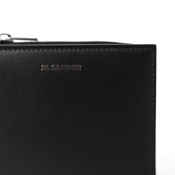 JIL SANDER ジルサンダー MINI FRENCH PURSE エンボスロゴ入り ジップ