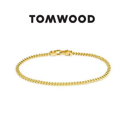 TOMWOOD トムウッド Curb Bracelet M Gold ゴールド チェーンブレスレット 100258 金 **