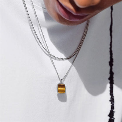 TOMWOOD トムウッド Cushion Pendant Tiger Eye 21.5 inch クッション ペンダント タイガーアイ ネックレス 100364 **