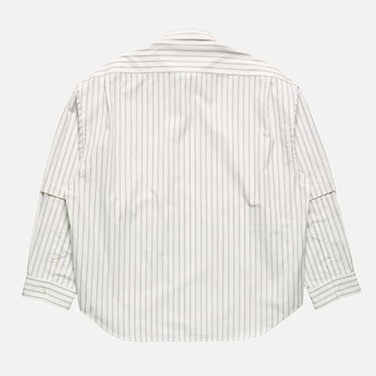 Acne Studios アクネストゥディオズ オーバーサイズ ダブルスリーブ ストライプシャツ FN-MN-SHIR000952