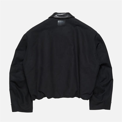 Acne Studios アクネストゥディオズ 襟レザー ショートレングス ボンバージャケット FN-MN-OUTW001243