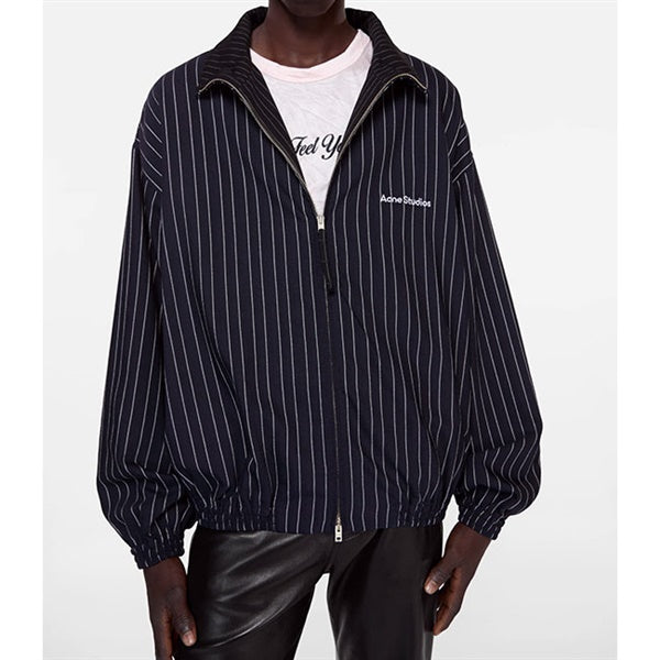 Acne Studios アクネストゥディオズ パッチワーク ピンストライプジャケット FN-MN-OUTW001281