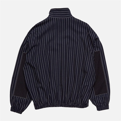 Acne Studios アクネストゥディオズ パッチワーク ピンストライプジャケット FN-MN-OUTW001281