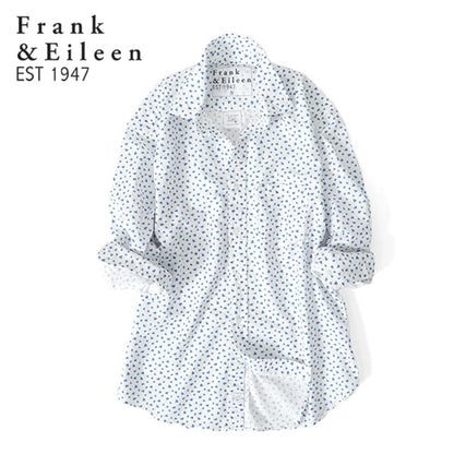 Frank&Eileen フランク&アイリーン DON MHCB ドン ハート柄 イタリアンコットンシャツ 3720700132
