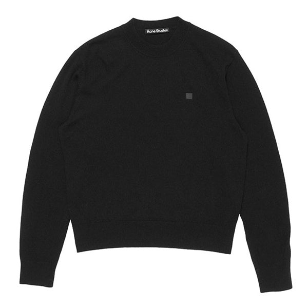 Acne Studios アクネストゥディオズ ヤクウール Faceロゴ クルーネックセーター FA-UX-KNIT000130