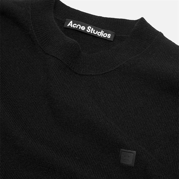 Acne Studios アクネストゥディオズ ヤクウール Faceロゴ クルーネックセーター FA-UX-KNIT000130