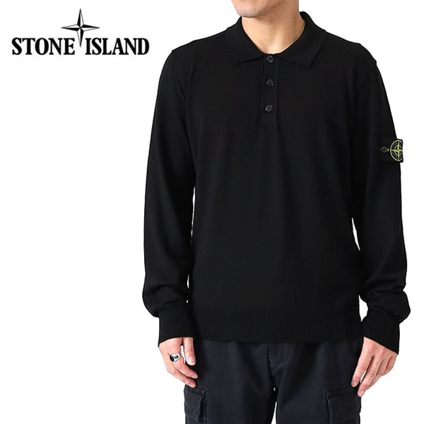 Stone Island ストーンアイランド MAGLIA RWS ラムウール ハイゲージ ニットポロシャツ 8115502C4