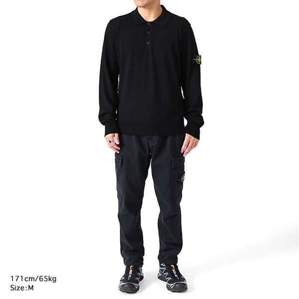 Stone Island ストーンアイランド MAGLIA RWS ラムウール ハイゲージ ニットポロシャツ 8115502C4