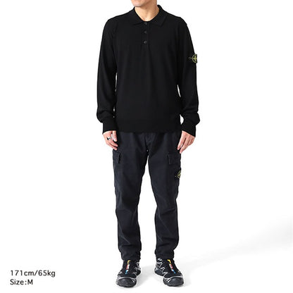 Stone Island ストーンアイランド MAGLIA RWS ラムウール ハイゲージ ニットポロシャツ 8115502C4
