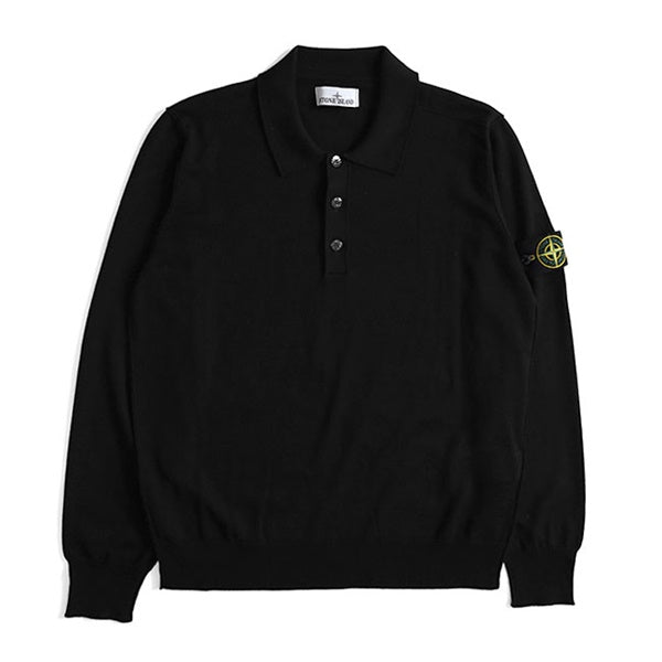 Stone Island ストーンアイランド MAGLIA RWS ラムウール ハイゲージ ニットポロシャツ 8115502C4
