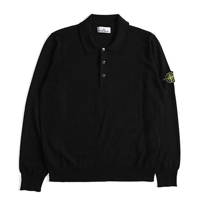 Stone Island ストーンアイランド MAGLIA RWS ラムウール ハイゲージ ニットポロシャツ 8115502C4