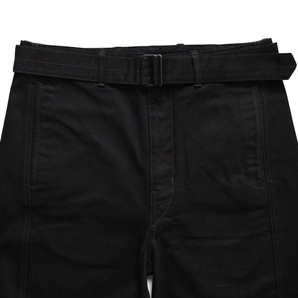 LEMAIRE ルメール ブラックデニム ツイスト ベルテッドパンツ PA326