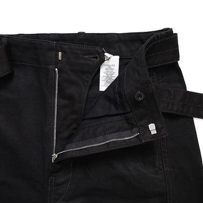 LEMAIRE ルメール ブラックデニム ツイスト ベルテッドパンツ PA326 LD1055